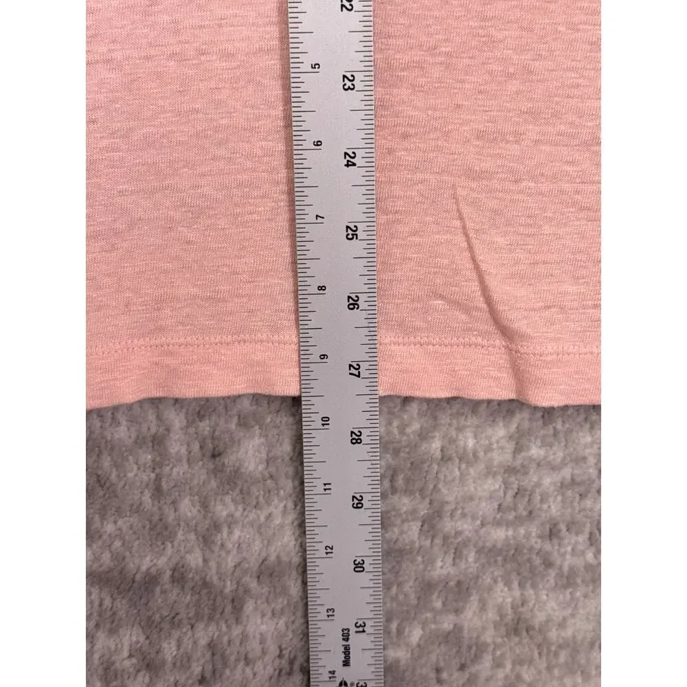 Banana Republic Polo Shirt XL Tall Mens Linen Jersey Knit Light Pink Resort